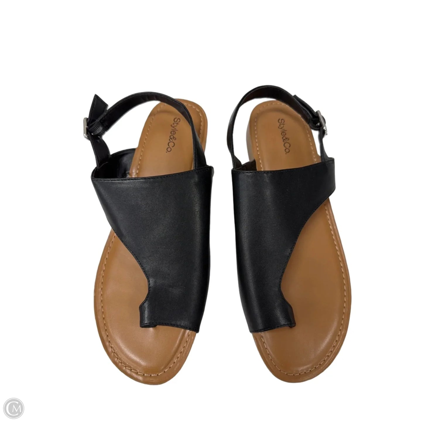 Sandals Flats By Style And Company In Black, Size: 10