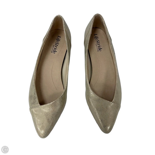 Shoes Flats By Life Stride In Gold, Size: 7.5