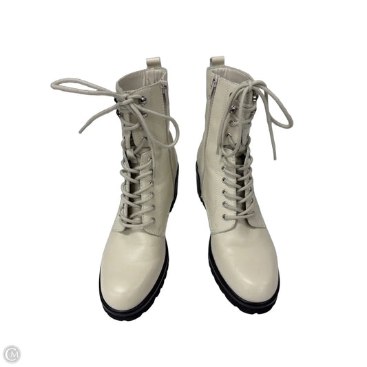 Boots Ankle Heels By Steve Madden In Beige, Size: 7