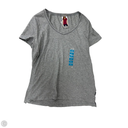 Top Short Sleeve By Eddie Bauer In Grey, Size: Xl