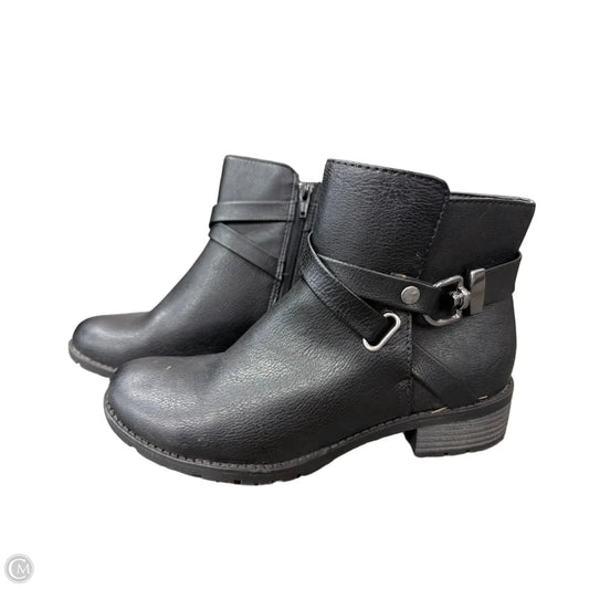 Boots Ankle Flats By Croft And Barrow In Black, Size: 8