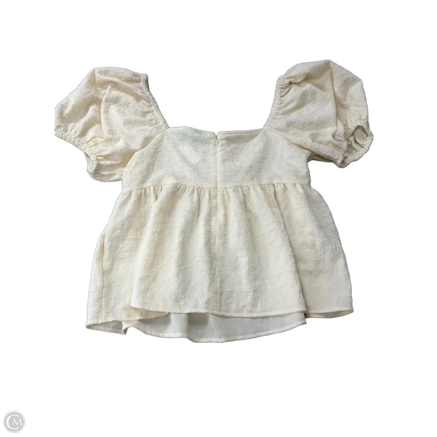 Top Short Sleeve By Future Collective In Cream, Size: Xl