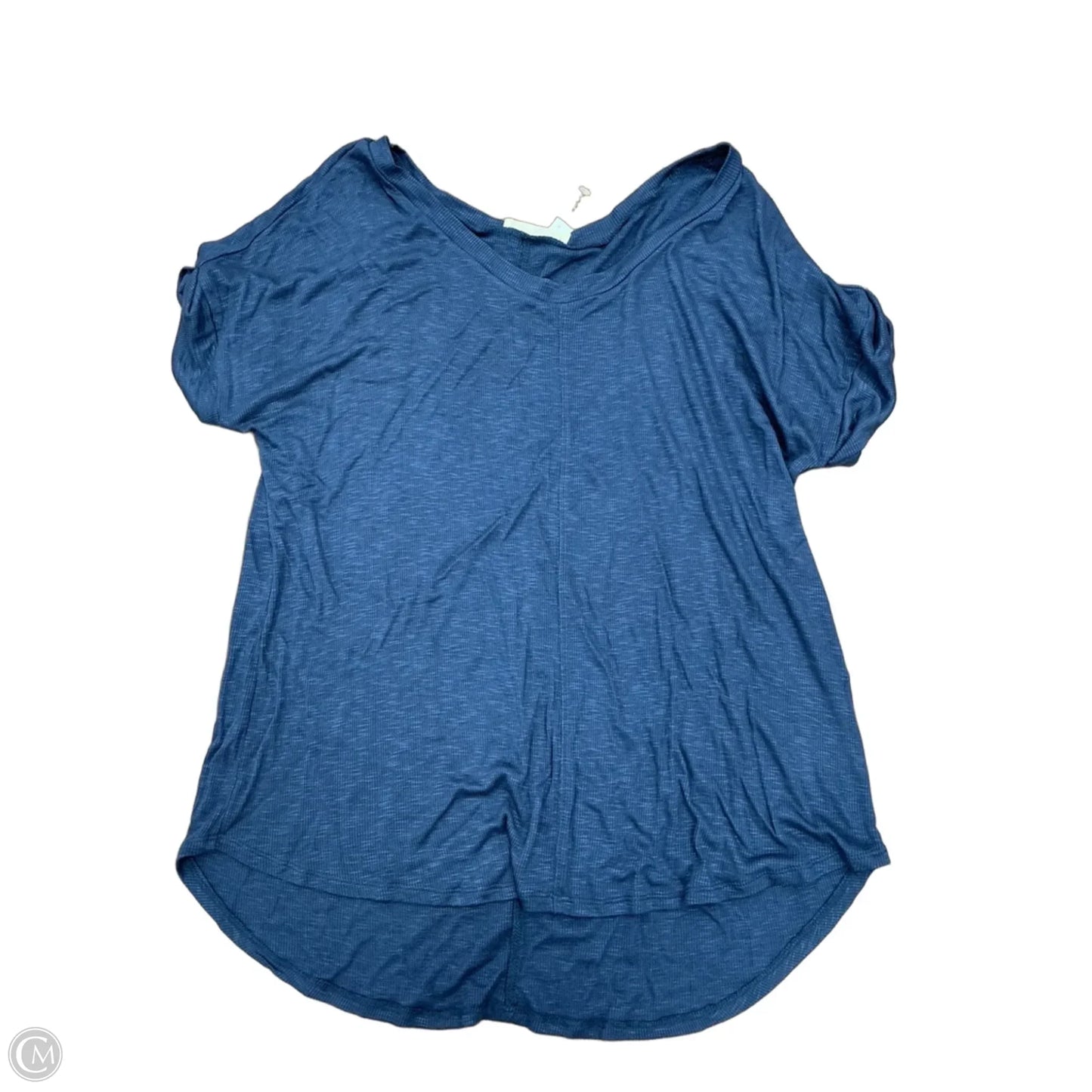 Top Short Sleeve Basic By Elodie In Blue, Size: L