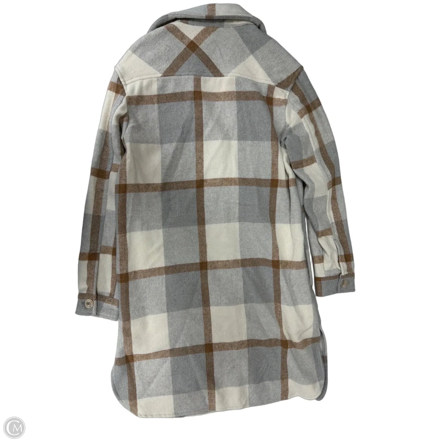Jacket Shirt By Clothes Mentor In Plaid Pattern, Size: Sp