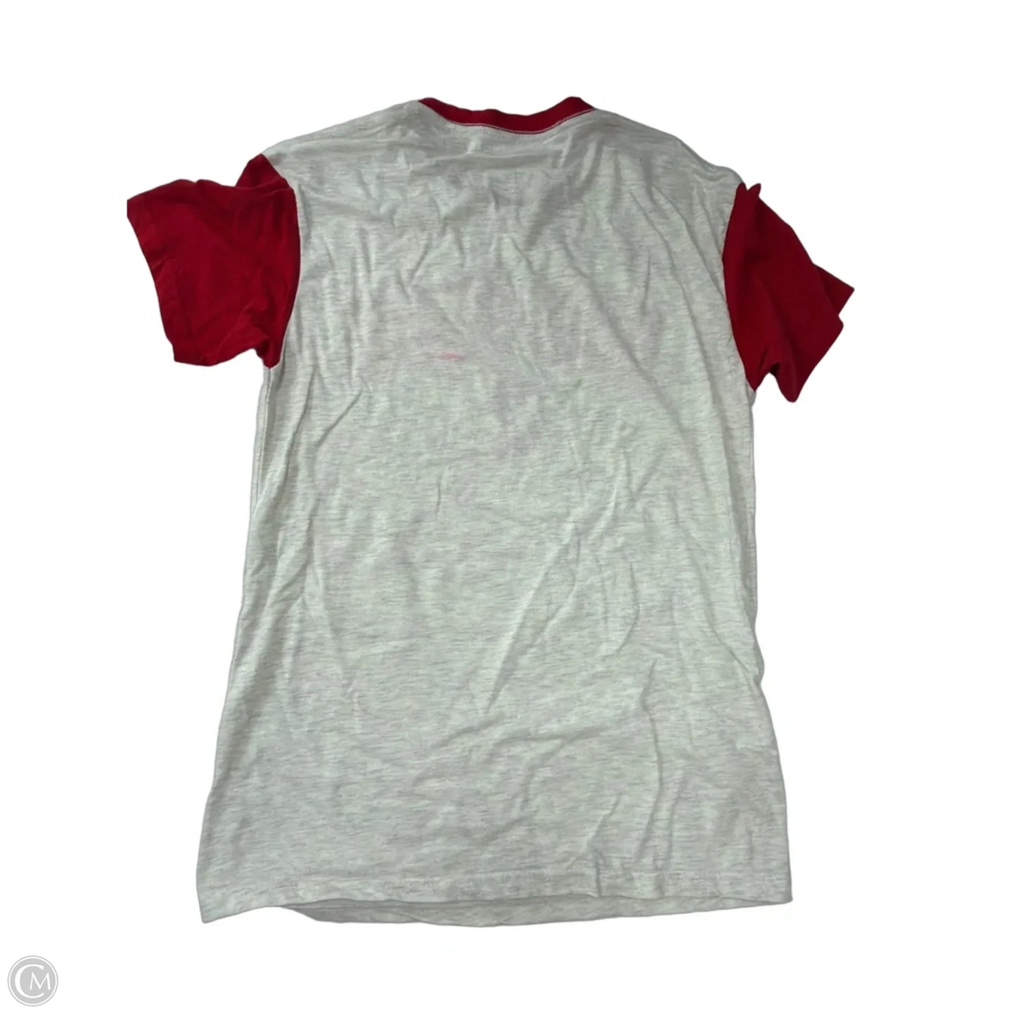 Top Short Sleeve By pro edge In Grey & Red, Size: M