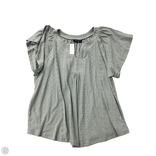 Top Short Sleeve By Lane Bryant In Green, Size: 1x