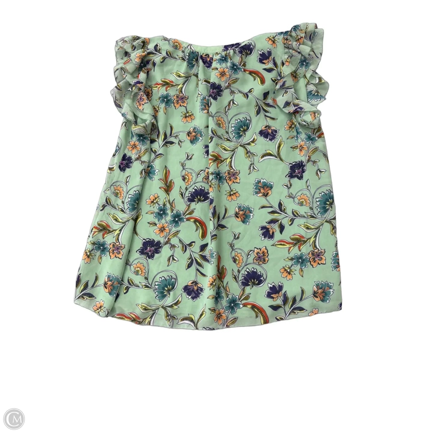 Top Short Sleeve By Philosophy In Floral Print, Size: L