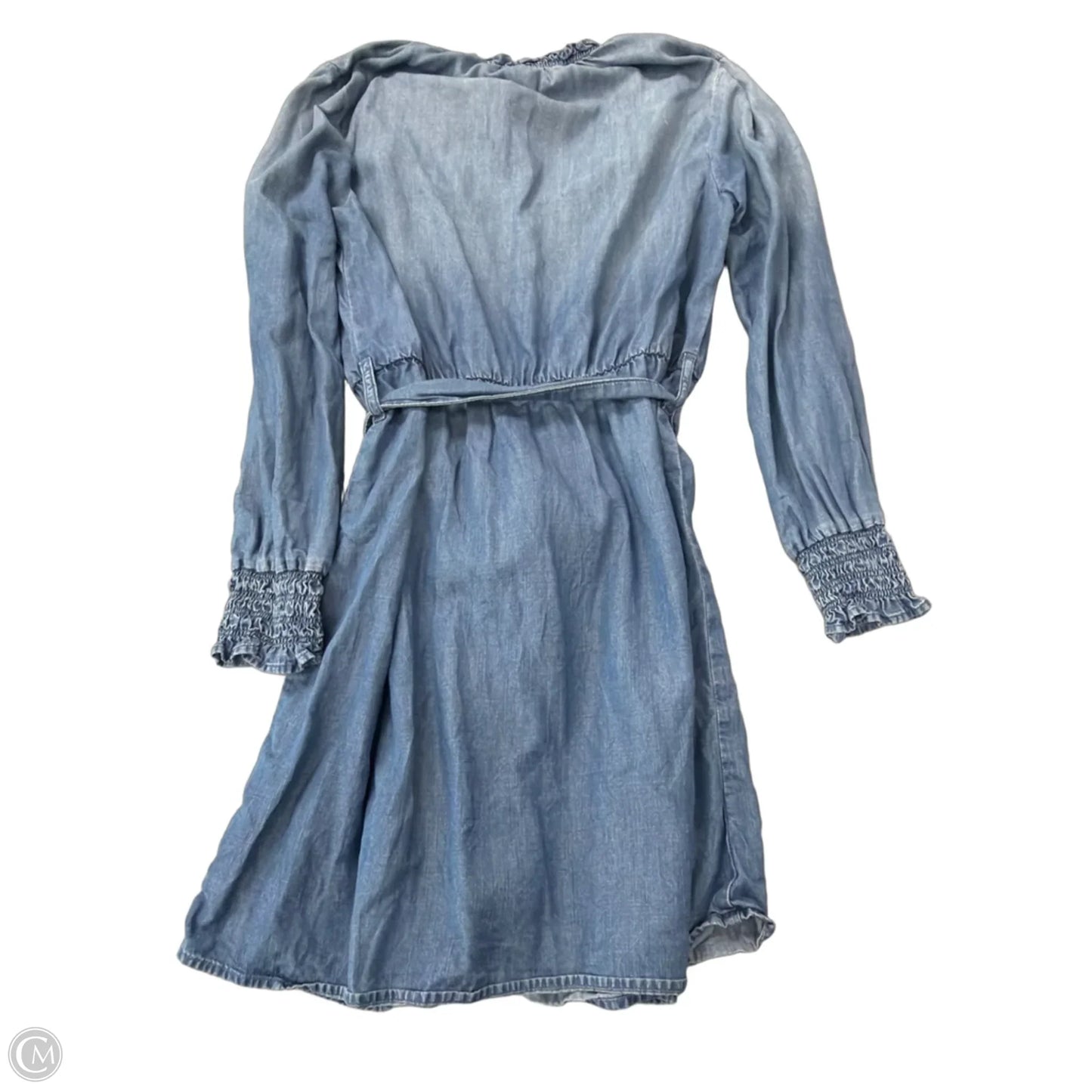Dress Casual Midi By Cloth & Stone In Blue Denim, Size: M