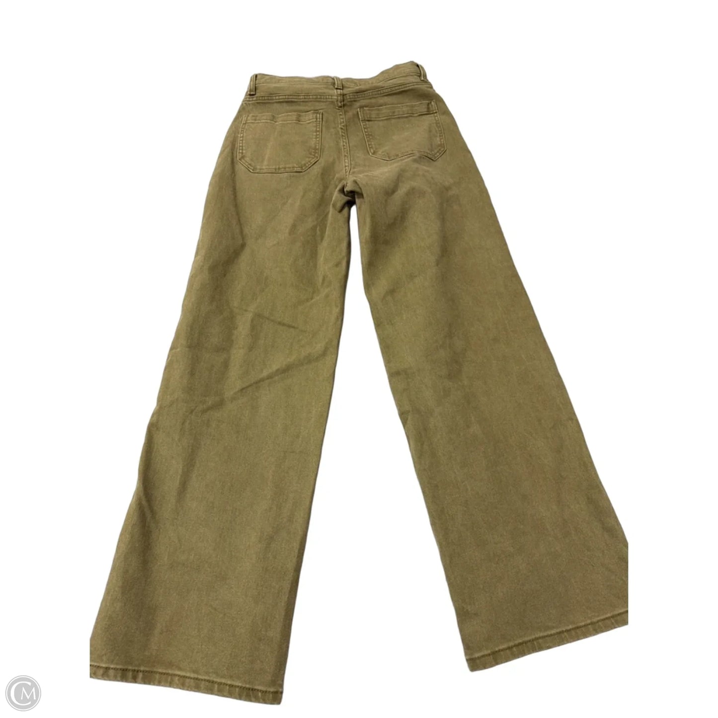 Jeans Wide Leg By Time And Tru In Green Denim, Size: 4