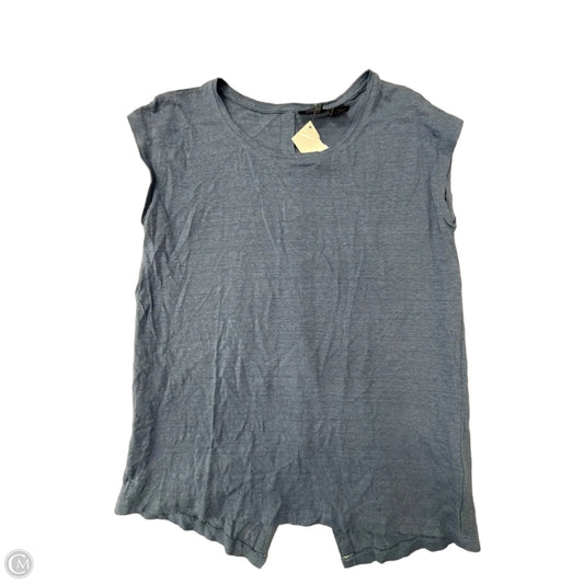 Top Sleeveless By Tahari In Blue, Size: M