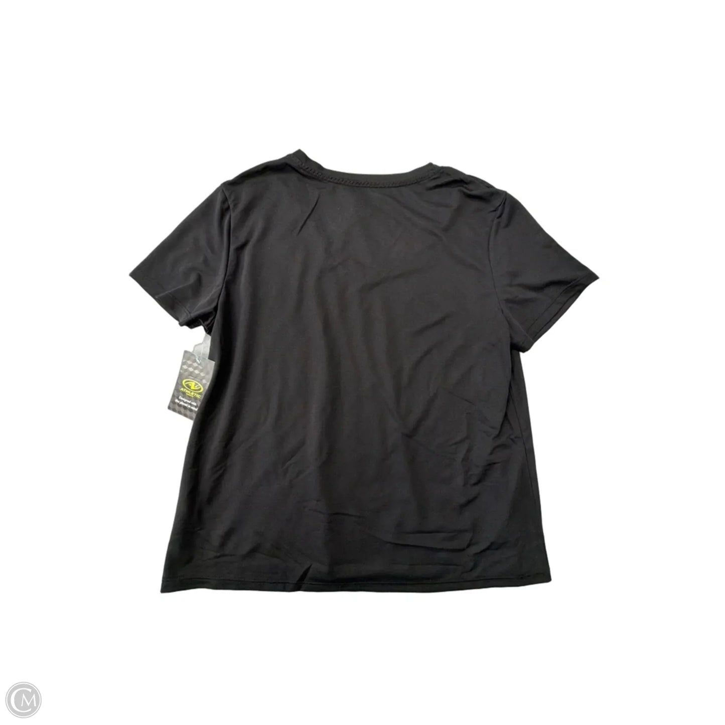 Athletic Top Short Sleeve By Athletic Works In Black, Size: L