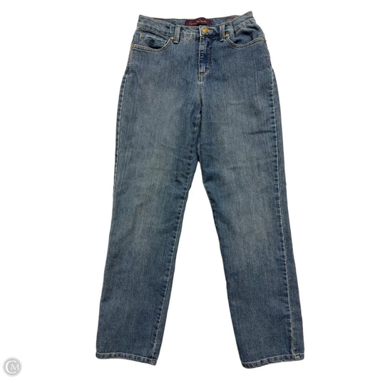 Jeans Straight By Gloria Vanderbilt In Blue Denim, Size: 4