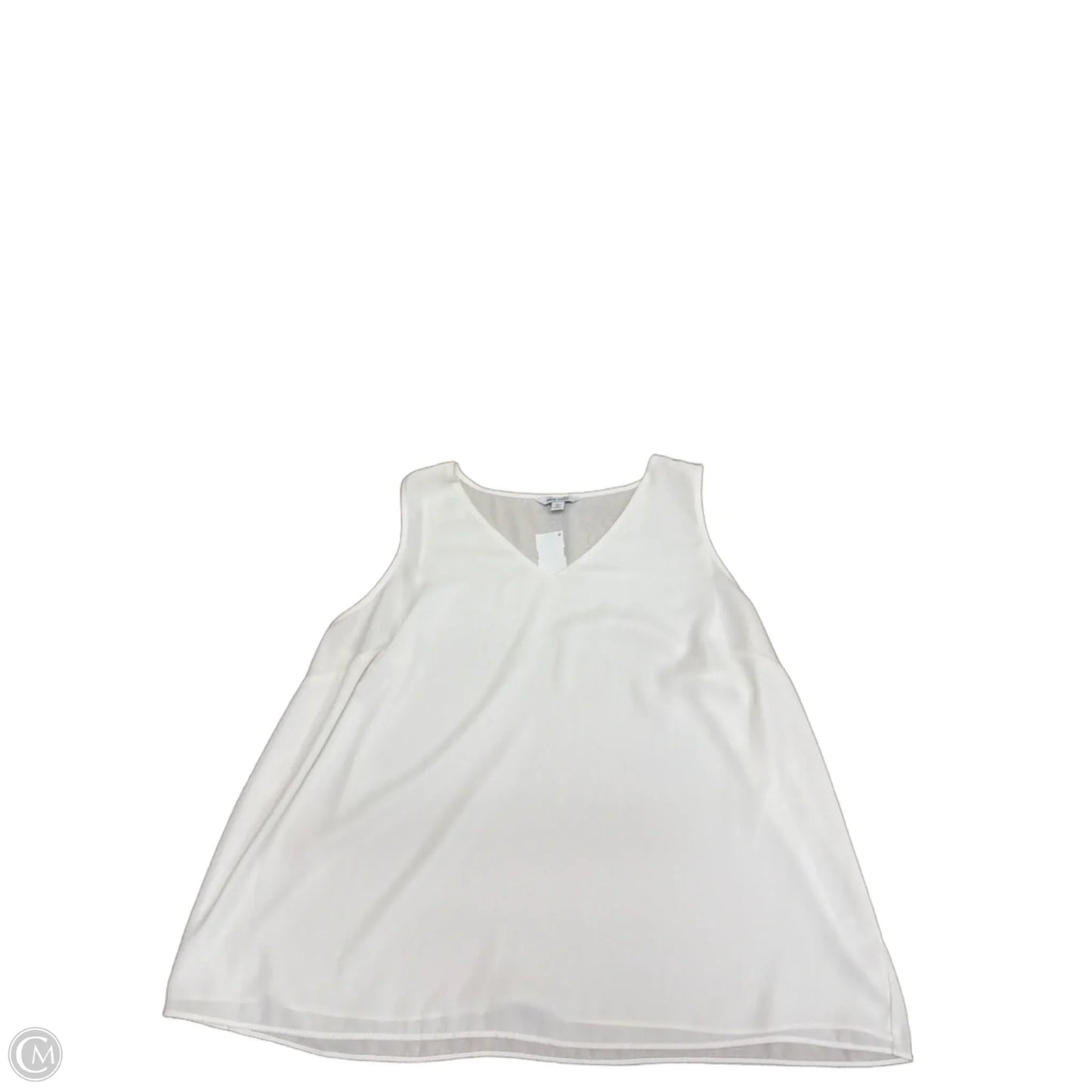 Top Sleeveless By Nine West Apparel In Cream, Size: 1x