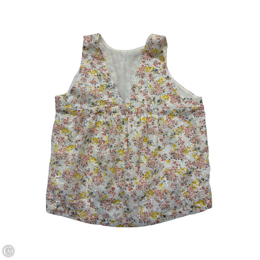Top Sleeveless By Loft In Floral Print, Size: Xsp