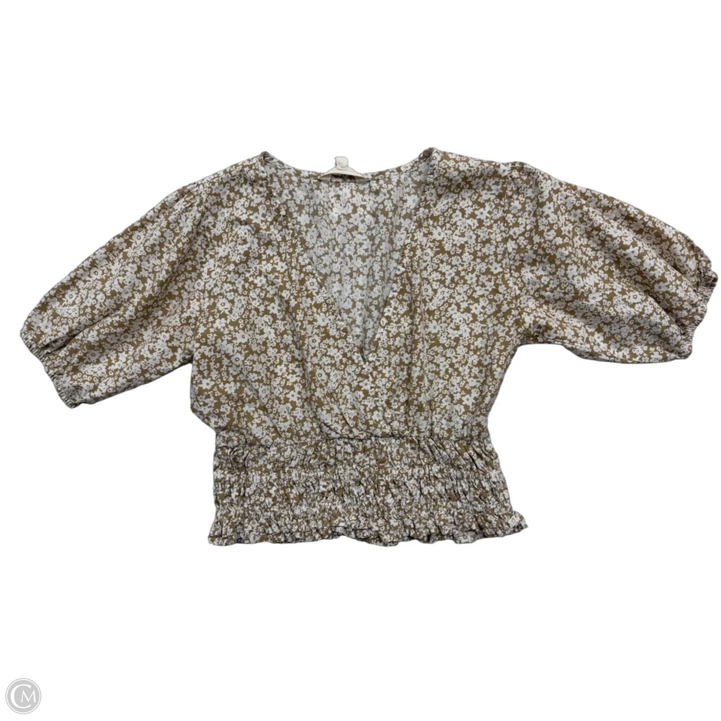 Top Short Sleeve By Sim & Sam In Floral Print, Size: S