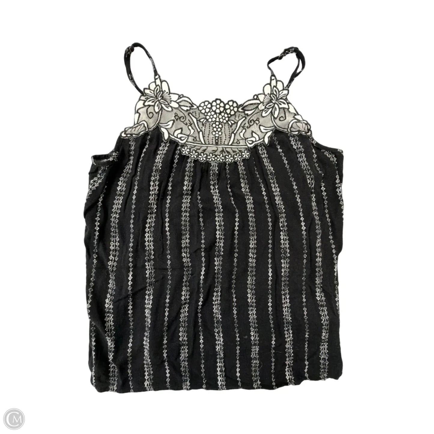 Tank Top By Maurices In Black & White, Size: L