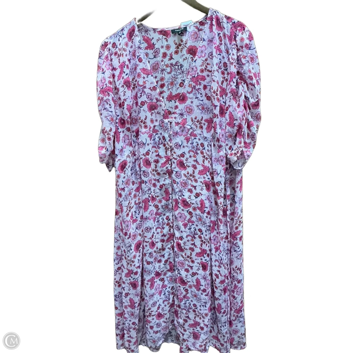 Kimono By Torrid In Floral Print, Size: 2x