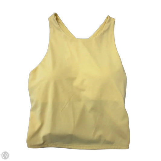 Athletic Tank Top By Jockey In Yellow, Size: M