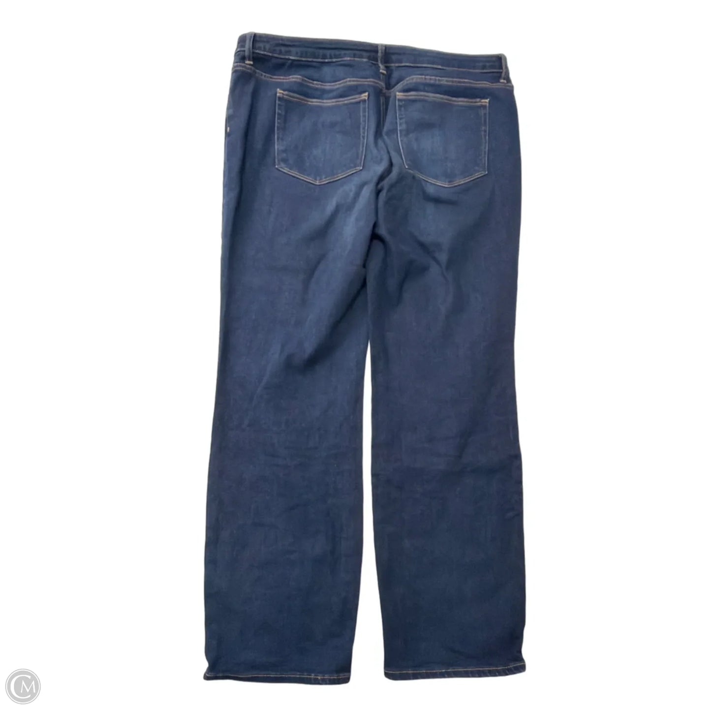 Jeans Straight By Members Mark In Blue Denim, Size: 18