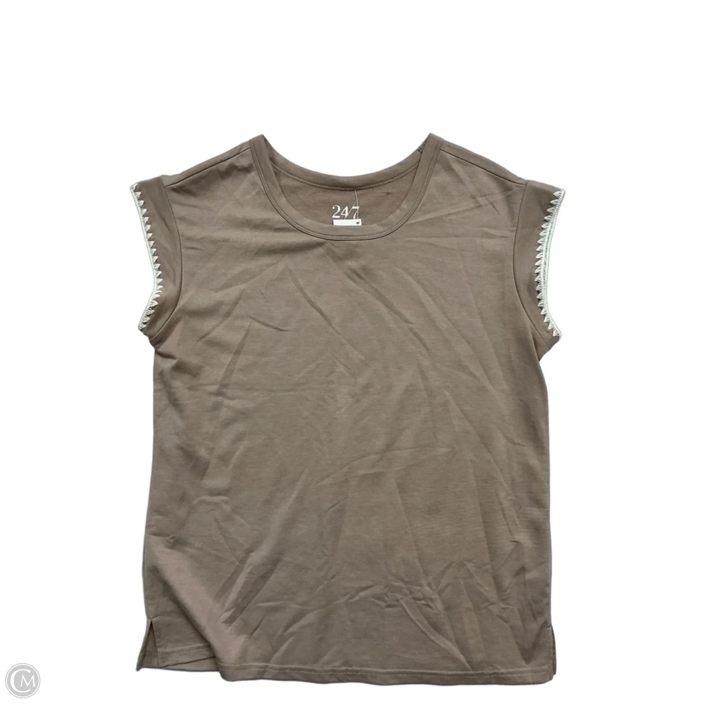 Top Short Sleeve By Maurices In Brown, Size: S