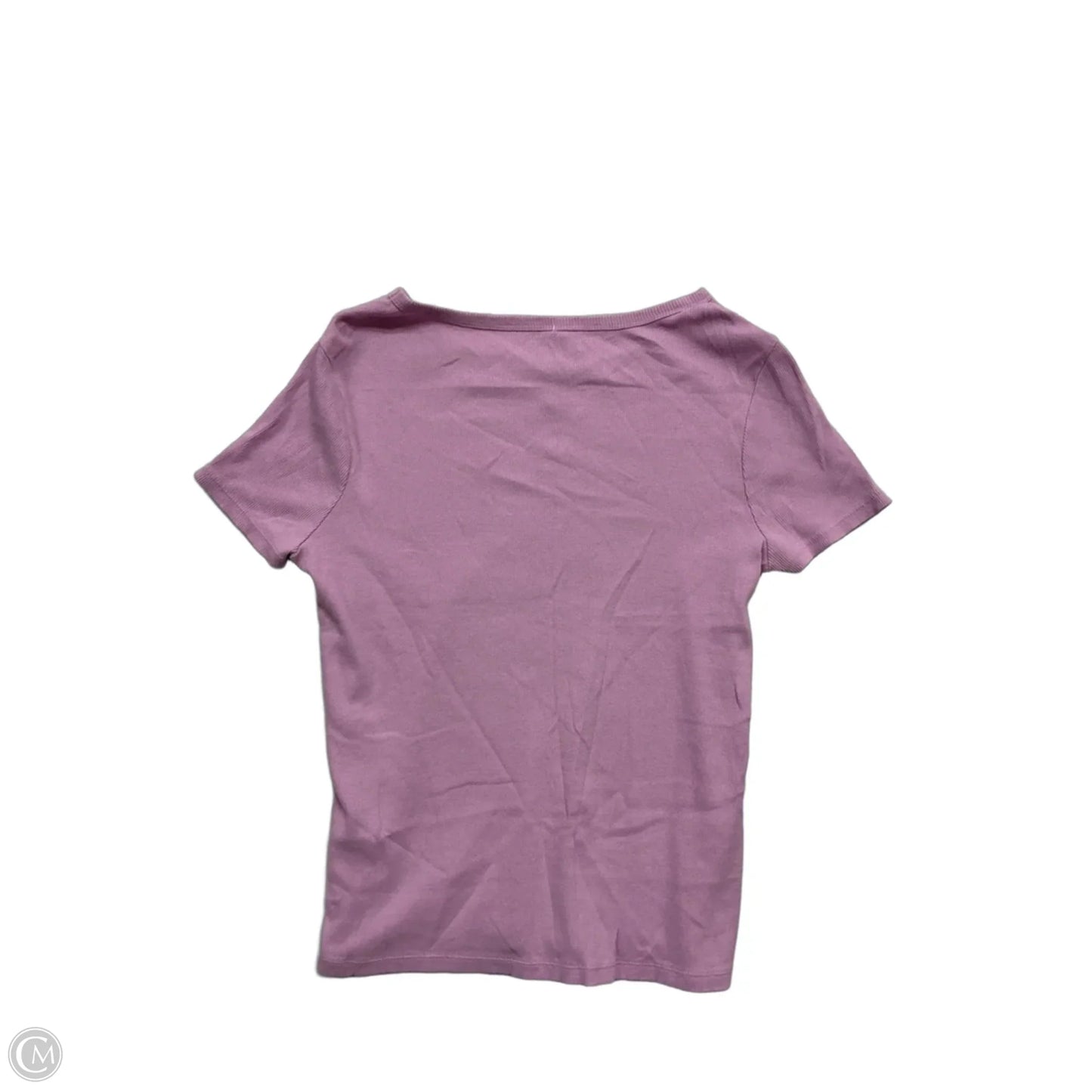 Top Short Sleeve By Time And Tru In Purple, Size: L