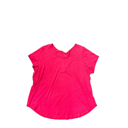 Top Short Sleeve Basic By Jones New York In Pink, Size: 3x