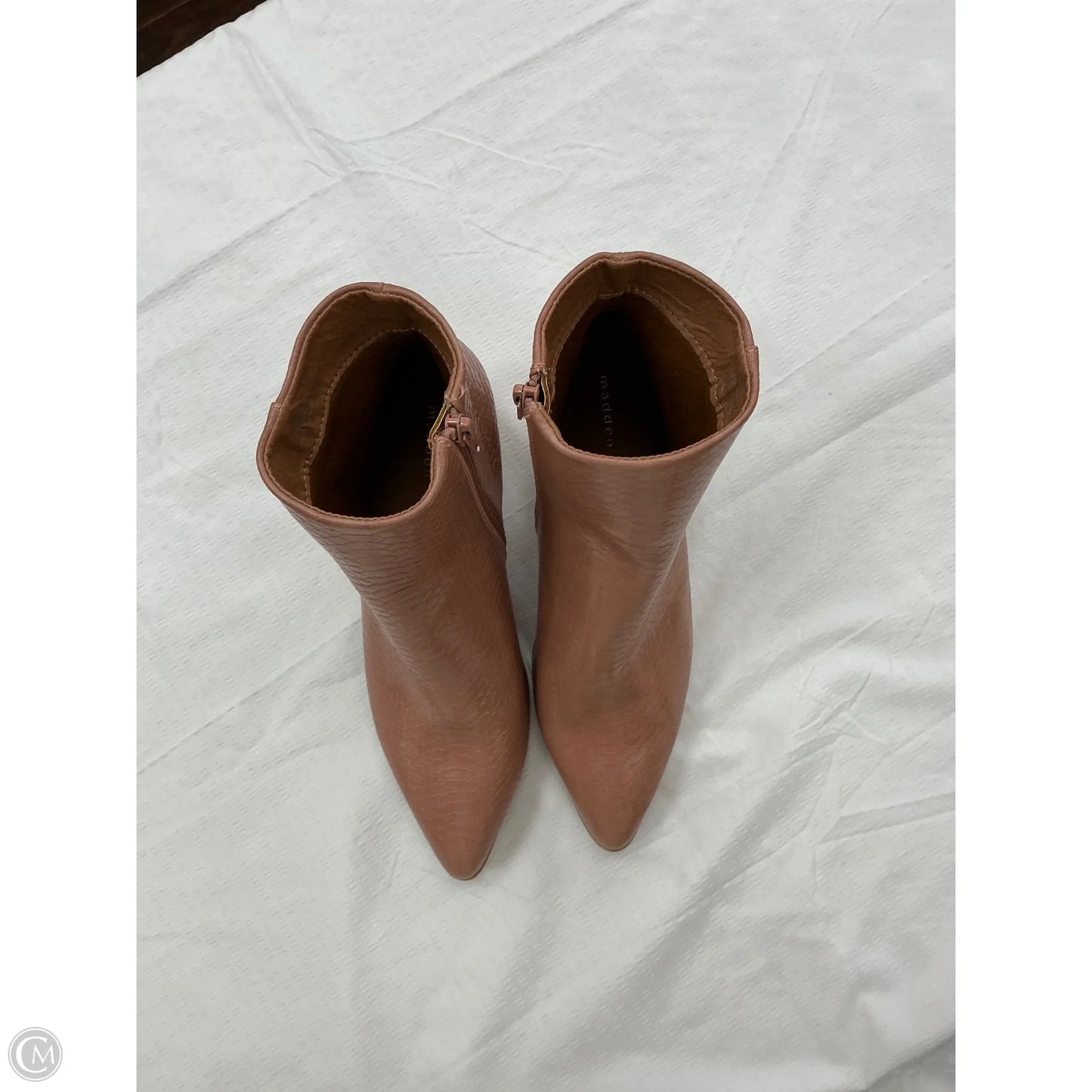 Boots Ankle Heels By Madden Girl In Pink, Size: 8.5