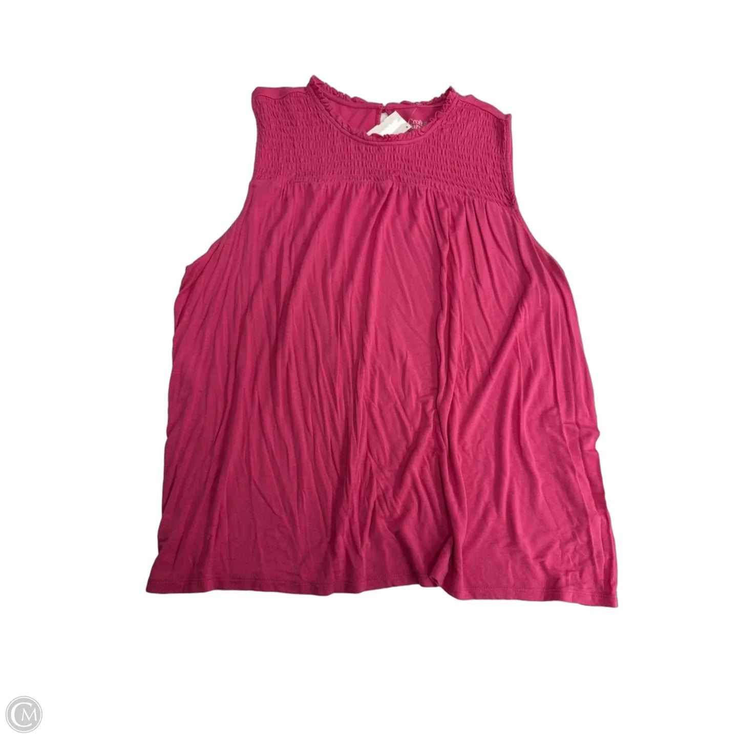 Top Sleeveless By Croft And Barrow In Pink, Size: 2x