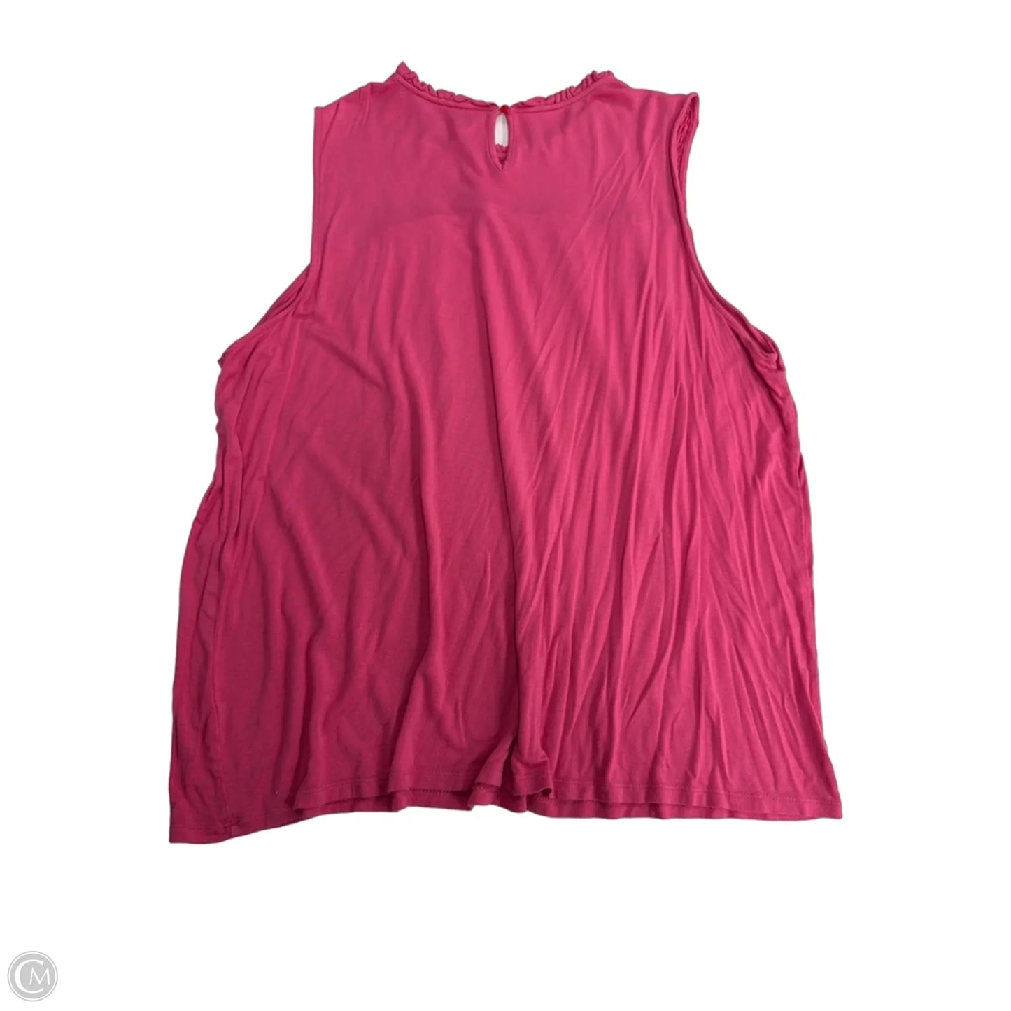 Top Sleeveless By Croft And Barrow In Pink, Size: 2x
