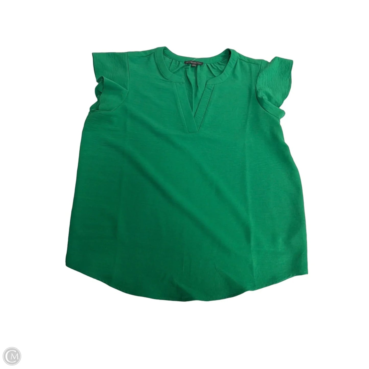 Top Short Sleeve By Adrianna Papell In Green, Size: L