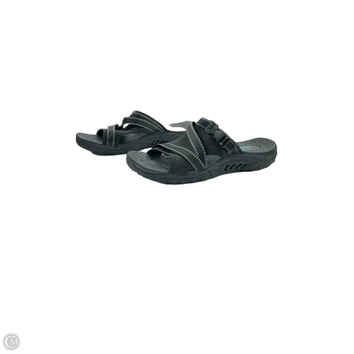 Sandals Flats By Skechers In Black, Size: 10