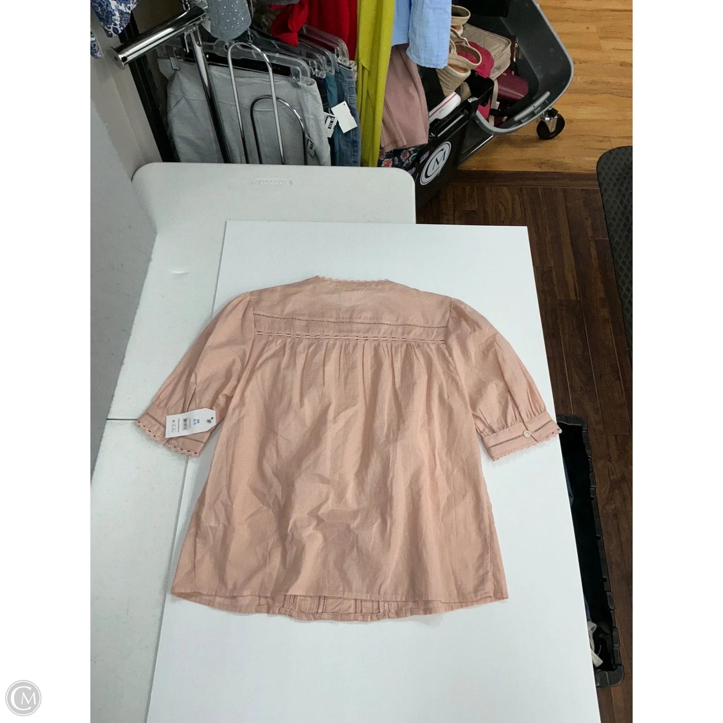 Top Short Sleeve By Time And Tru In Pink, Size: Xs