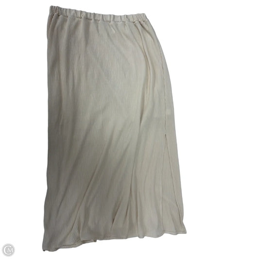 Skirt Maxi By Nine West Apparel In Cream, Size: M