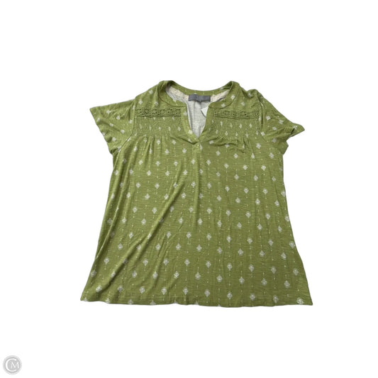 Top Short Sleeve By Clothes Mentor In Green, Size: M