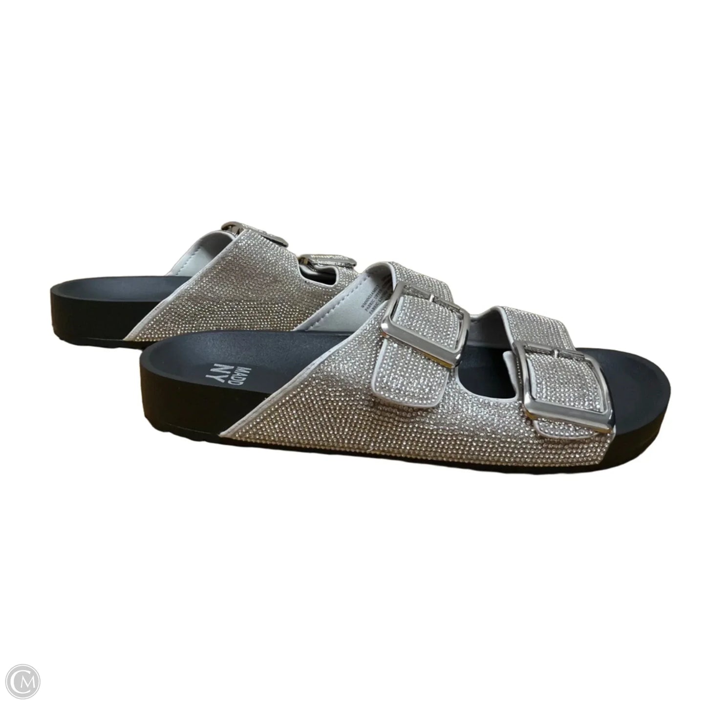 Sandals Flats By Madden Nyc In Silver, Size: 9.5