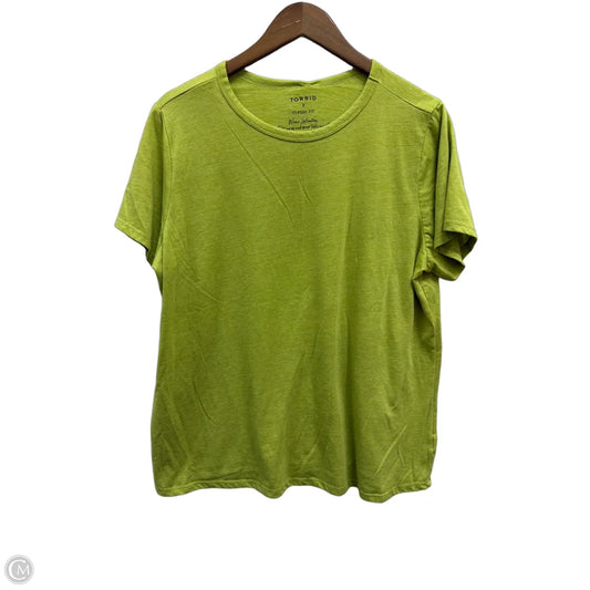 Top Short Sleeve Basic By Torrid In Green, Size: 2x