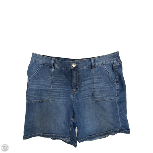 Shorts By Lane Bryant In Blue Denim, Size: 16