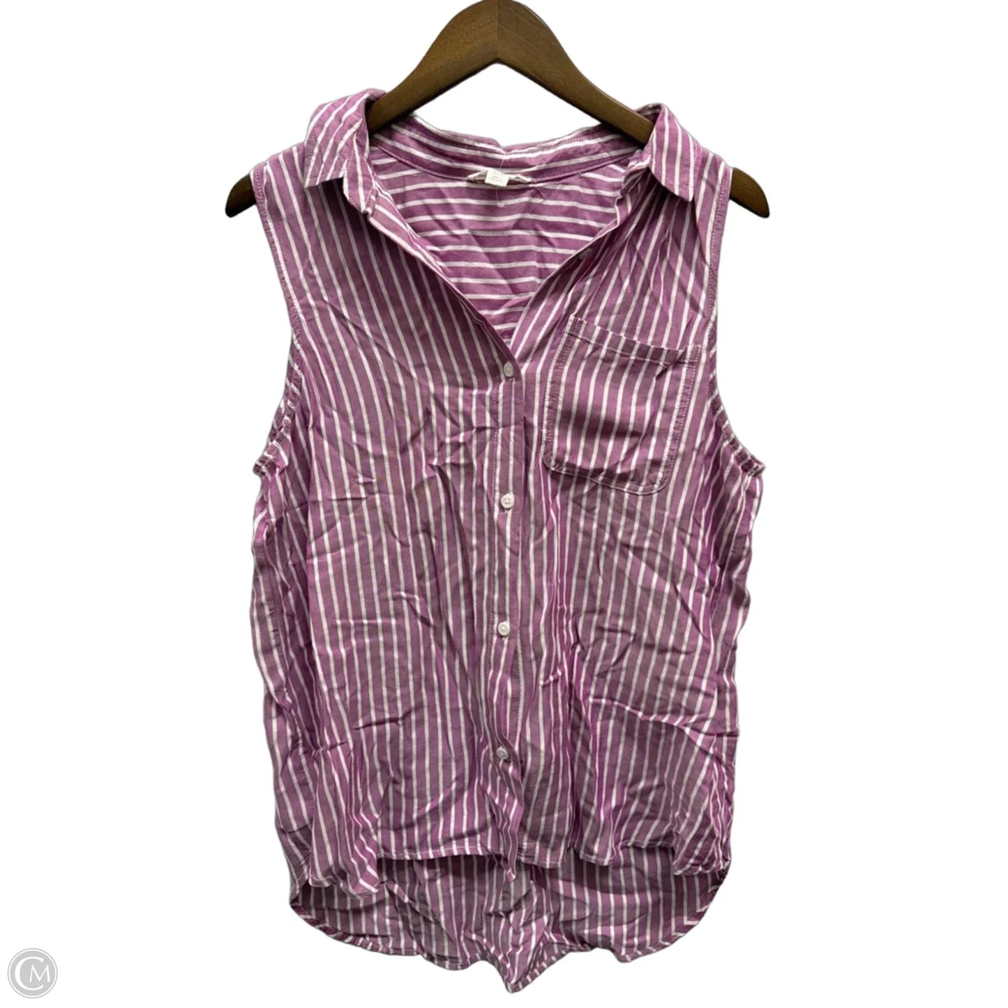 Top Sleeveless By Beachlunchlounge In Striped Pattern, Size: L