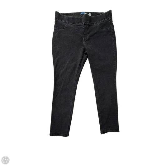 Jeans Skinny By Old Navy In Black Denim, Size: 18