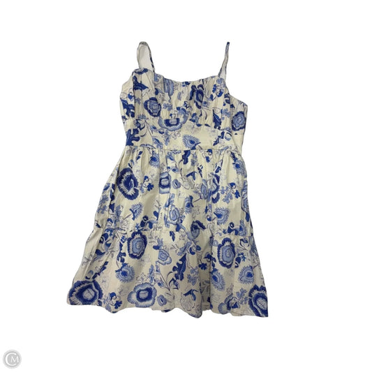 Dress Casual Short By Express In Blue & White, Size: M