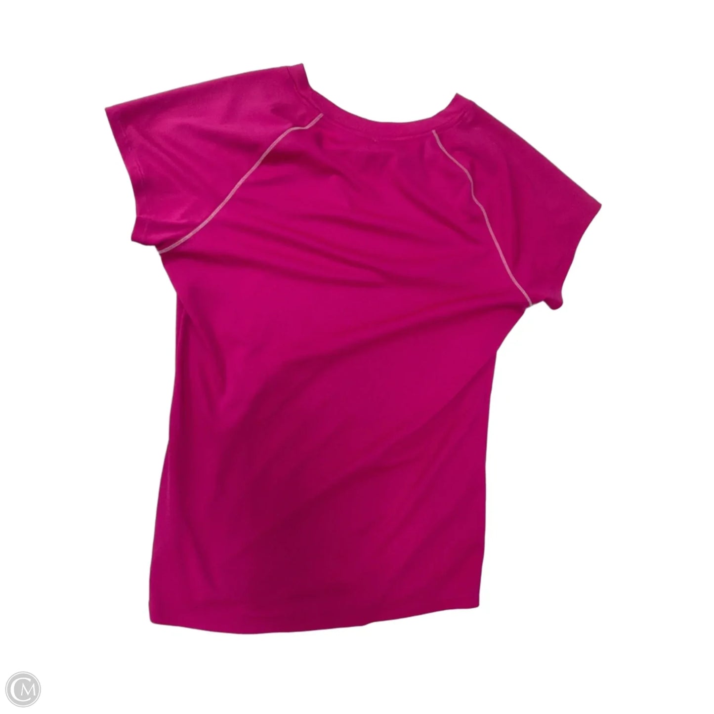 Athletic Top Short Sleeve By Champion In Pink, Size: L