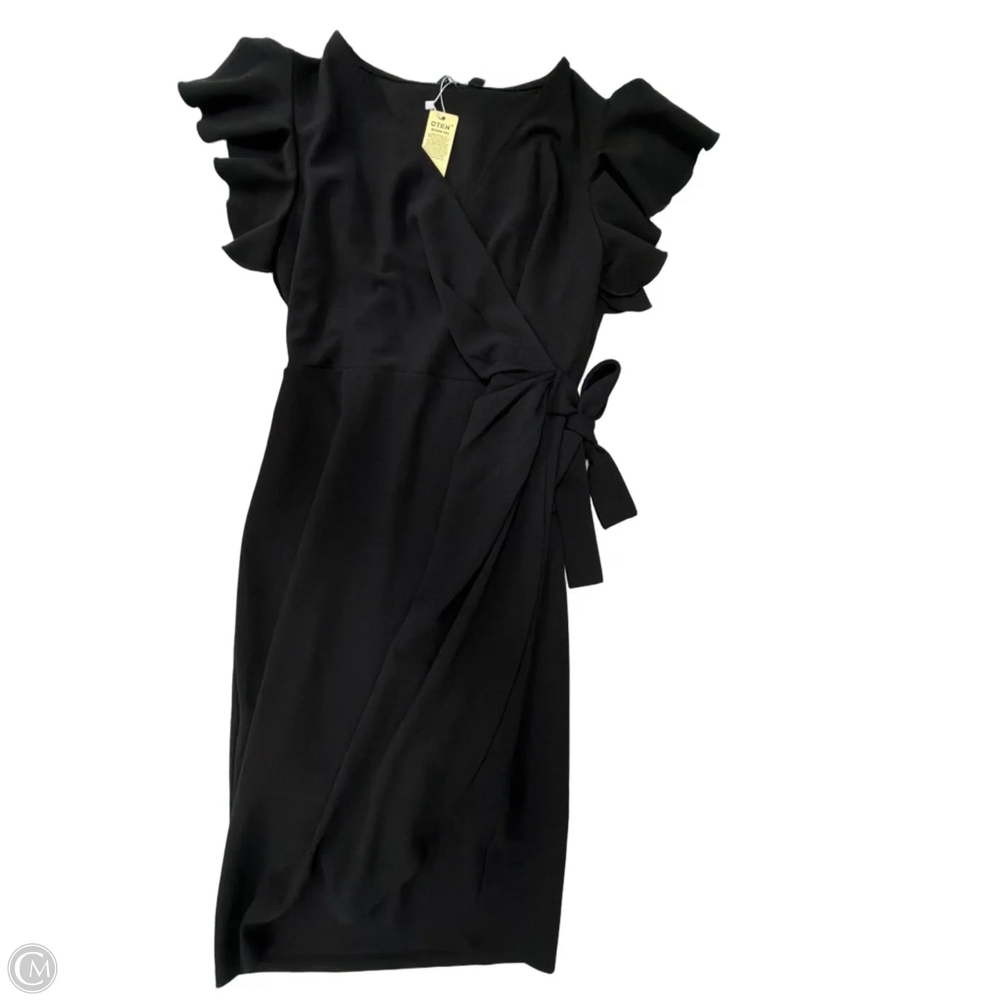 Dress Party Midi By Clothes Mentor In Black, Size: L