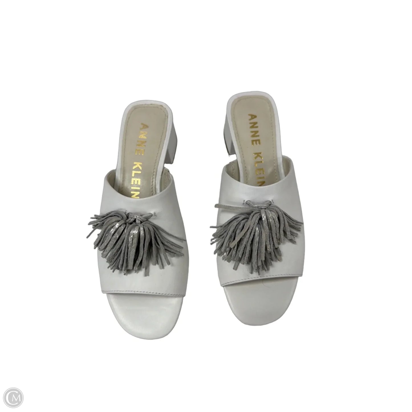 Shoes Heels Block By Anne Klein In White, Size: 7.5