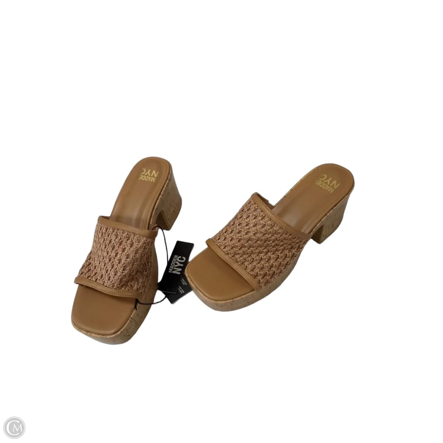 Shoes Heels Block By Madden Nyc In Brown, Size: 10