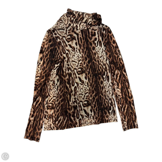 Top Long Sleeve By Inc In Animal Print, Size: M