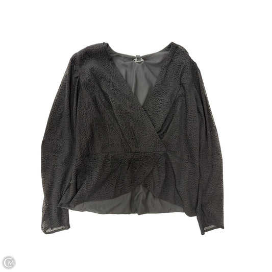 Top Long Sleeve By Express In Black, Size: Xl