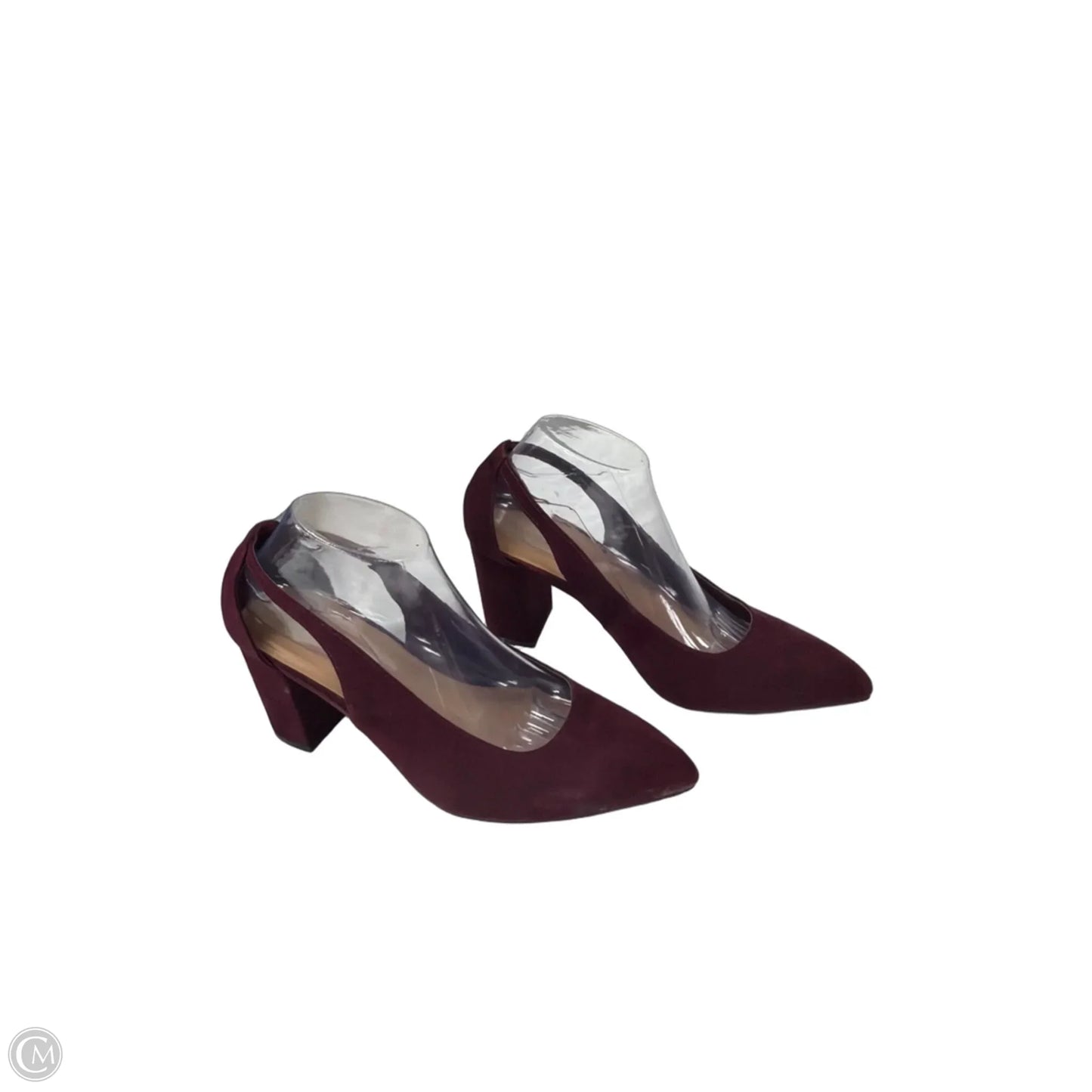 Shoes Heels Block By Torrid In Maroon, Size: 8.5