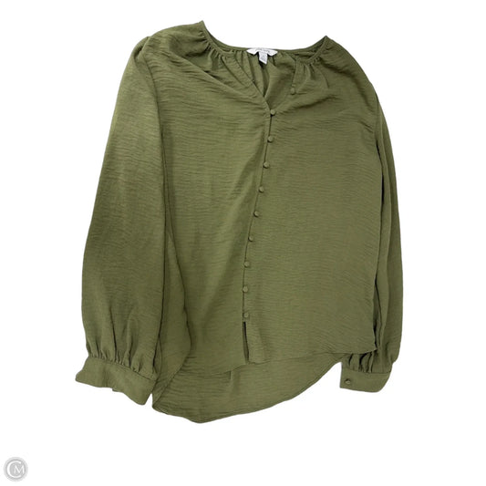 Top Long Sleeve By Nine West Apparel In Green, Size: M
