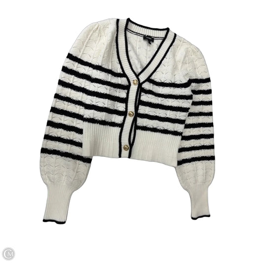 Cardigan By Express In Striped Pattern, Size: Xs