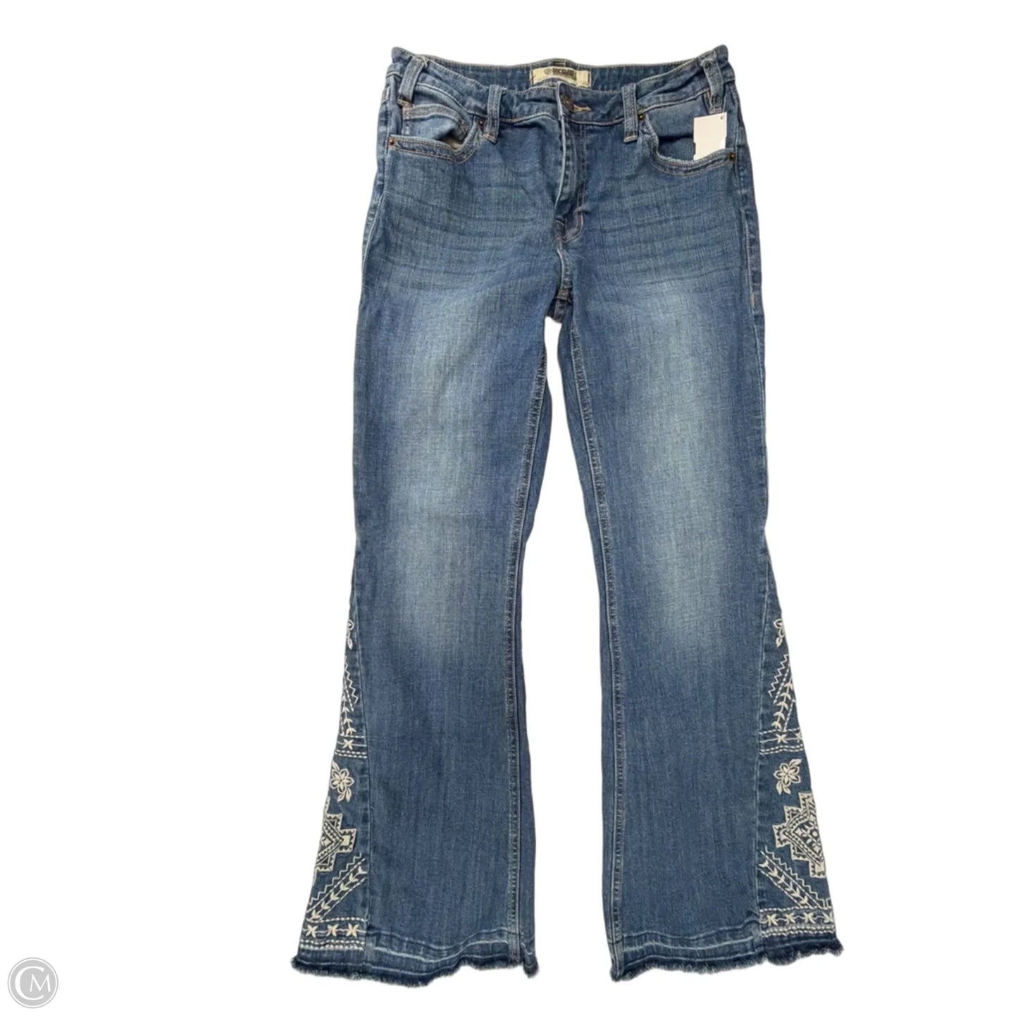 Jeans Flared By Rock & Roll In Blue Denim, Size: 8